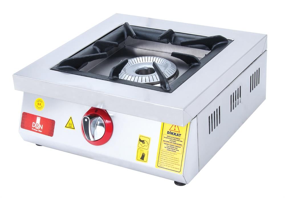 DRN Tekli Ocak, Doğalgazlı/LPG'li, Set Üstü, 45×49×20, DRNLOS-1