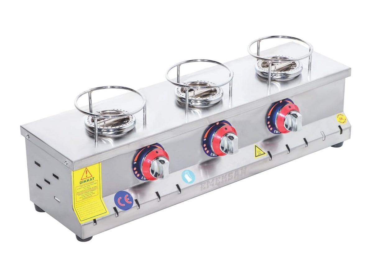 Emeksan 5*1 Künefe Ocağı Tek Yanışlı Künefe Ocağı 5'li Künefe Ocağı Gazlı Ce Belgeli