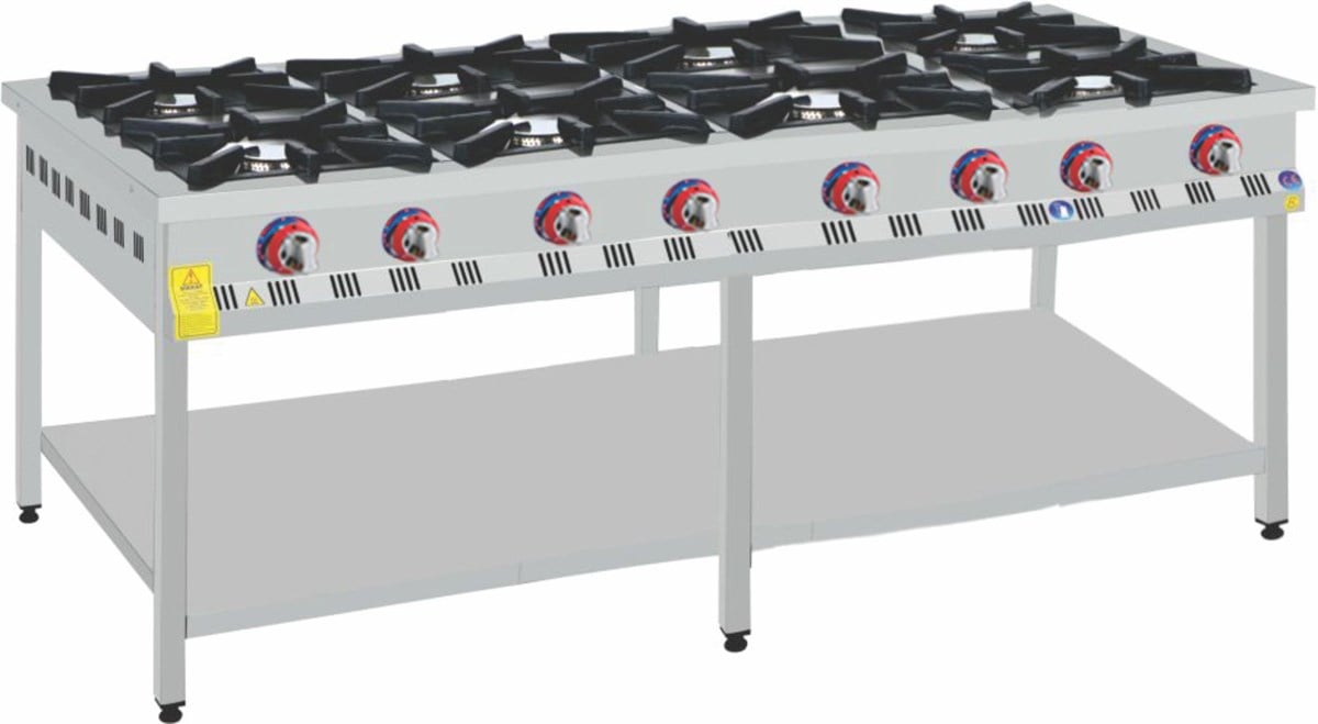 Emeksan Gazlı Set Üstü Ocak 8'Li 160*80*25 cm