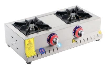 Emeksan Set Üstü Mini Gazlı Pro Ocak İkili, 32*60*14 cm