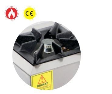 Emeksan Set Üstü Mini Gazlı Pro Ocak Tekli, 32*27*14 cm