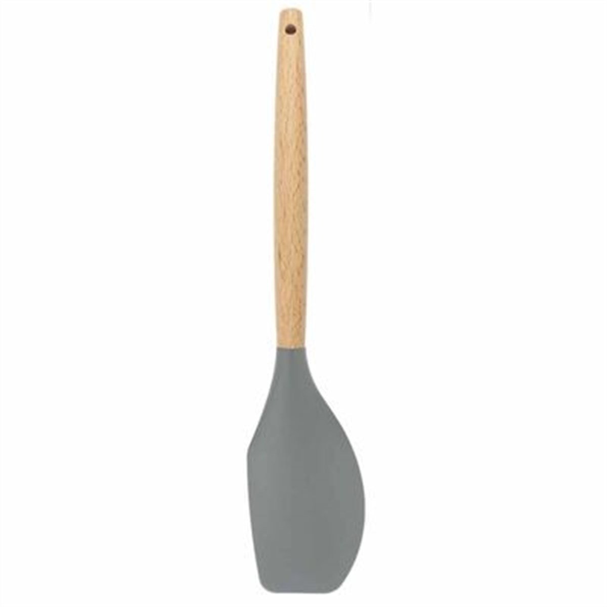 Epinox ASH-13 Silikon Sıyırma Spatulası Ahşap Sap, 31,5 cm