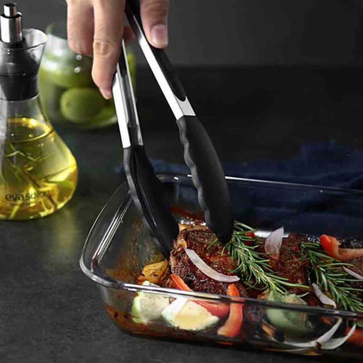 Epinox BMS-35 Barbekü Maşası Silikon 35 cm