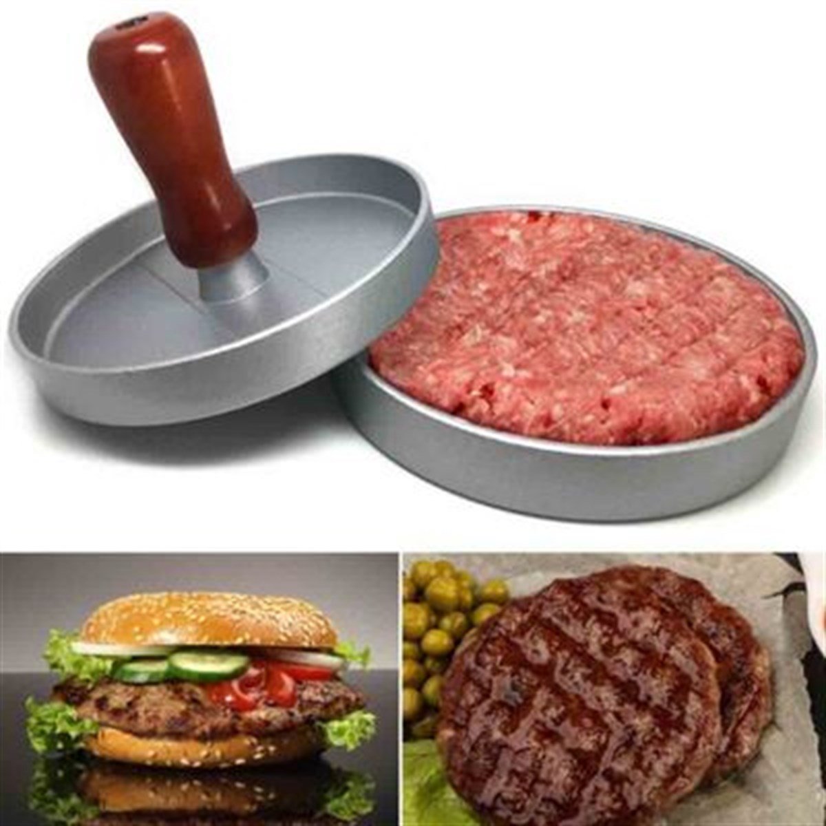 Epinox HPR-12 Alüminyum Hamburger Presi 12 cm