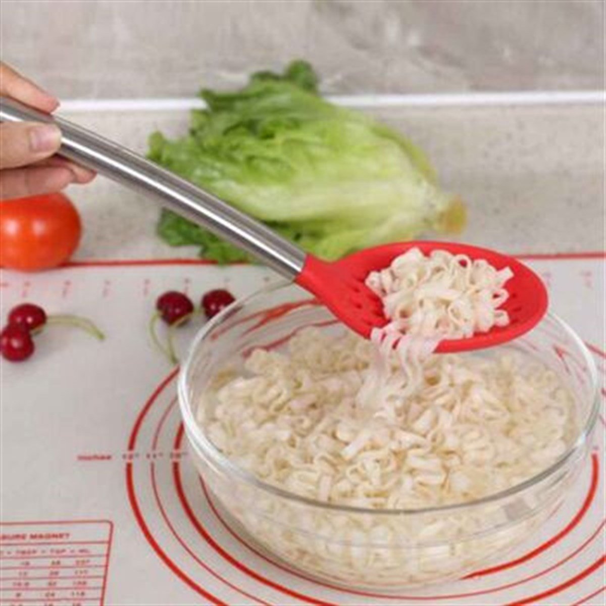 Epinox KEV Silikon Kevgir, 35 cm, Kırmızı