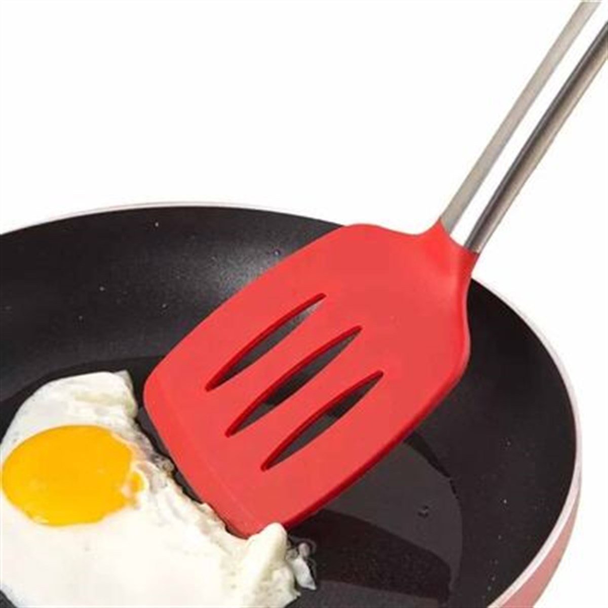 Epinox SS-35K Silikon Servis Spatulası, 35 cm Kırmızı