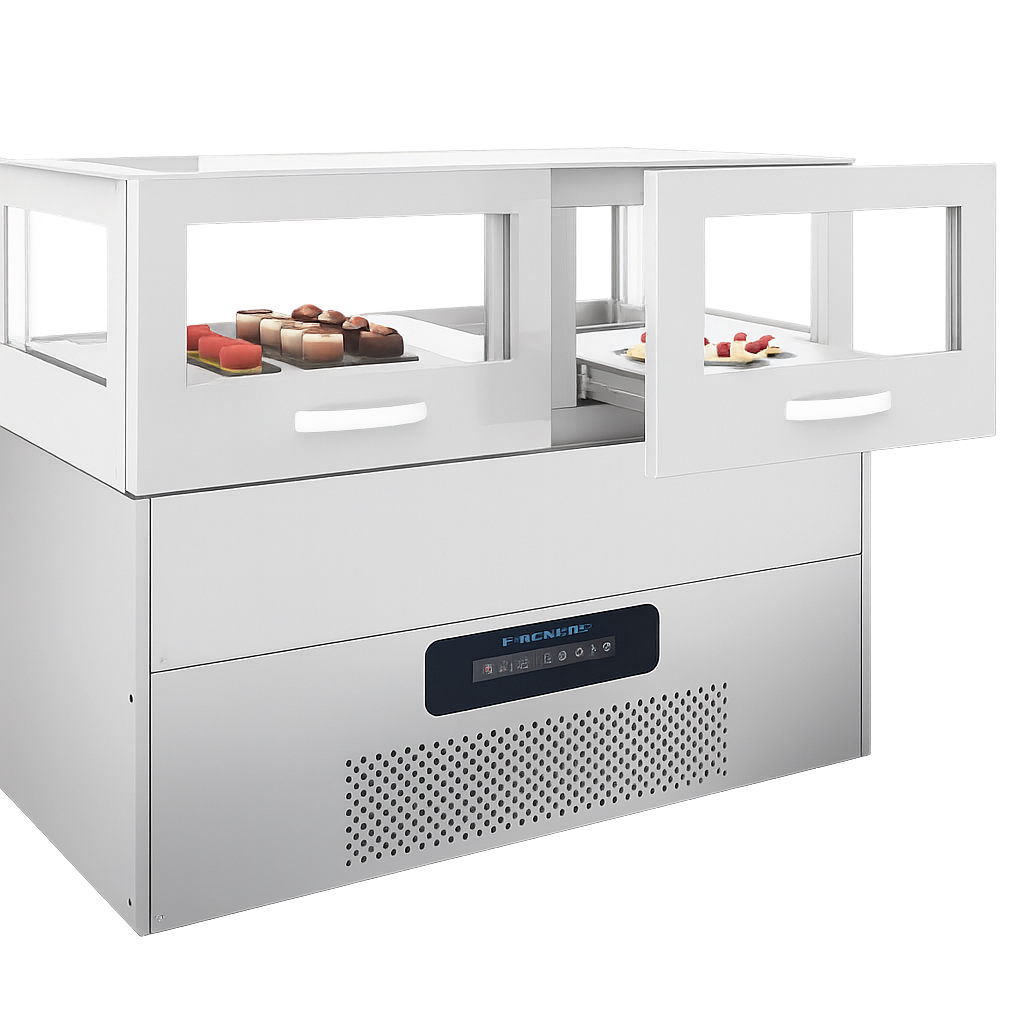 Frenox  130x70x110 cm. Çikolata Vitrin Buzdolabı JB130-CK