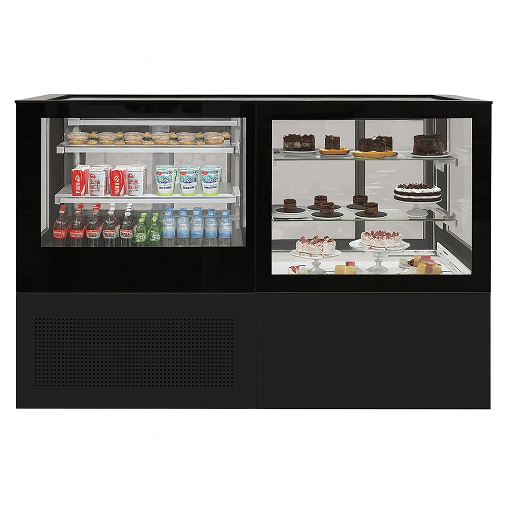 Frenox  190x78x130 cm. 700 lt. Önü Açık Soğuk Teşhir Dolabı VTN190-OP-SY