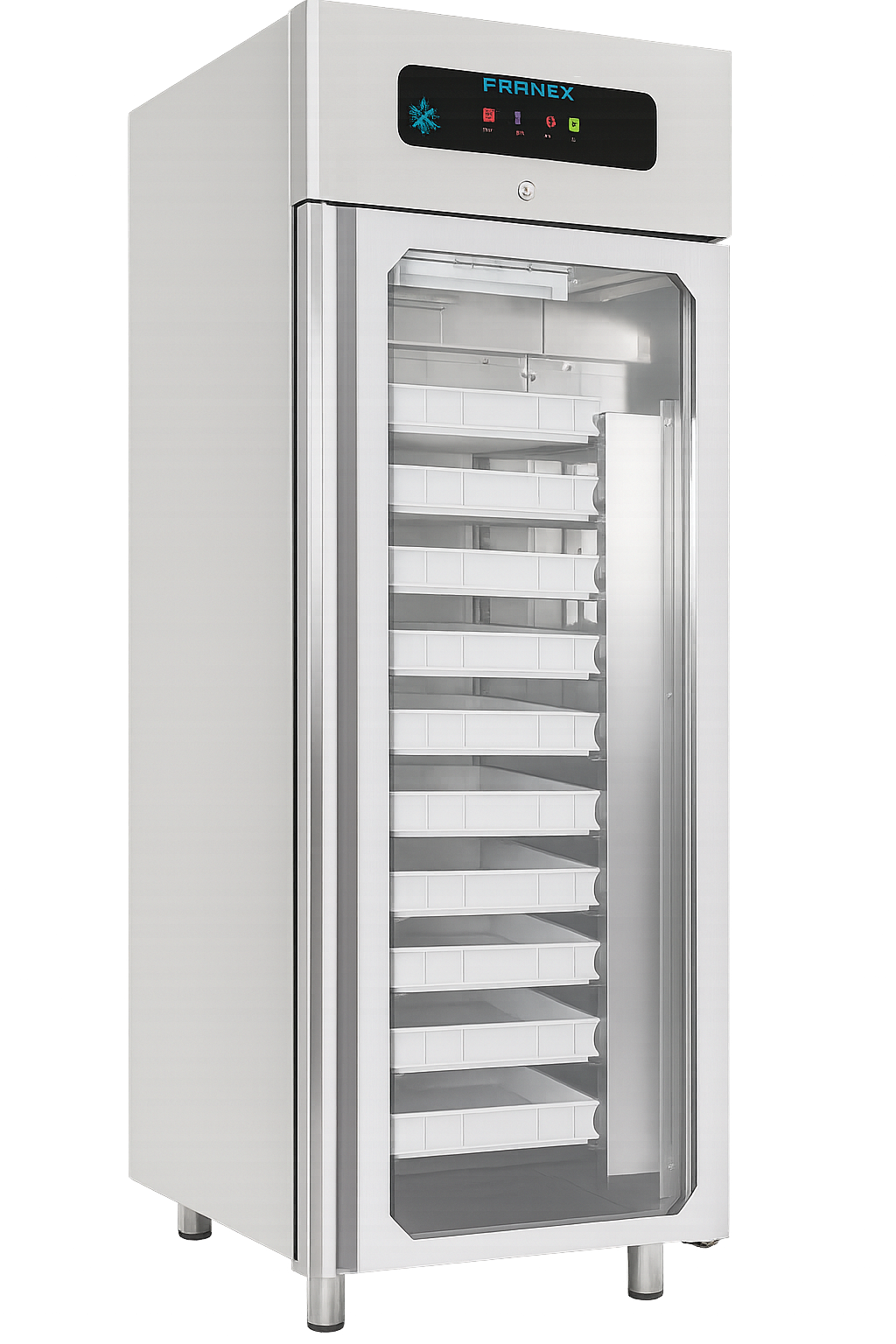 Frenox  70x81x205 cm. 700 lt. Cam Kapılı Dik Tip Derin Dondurucu VL7-P-G