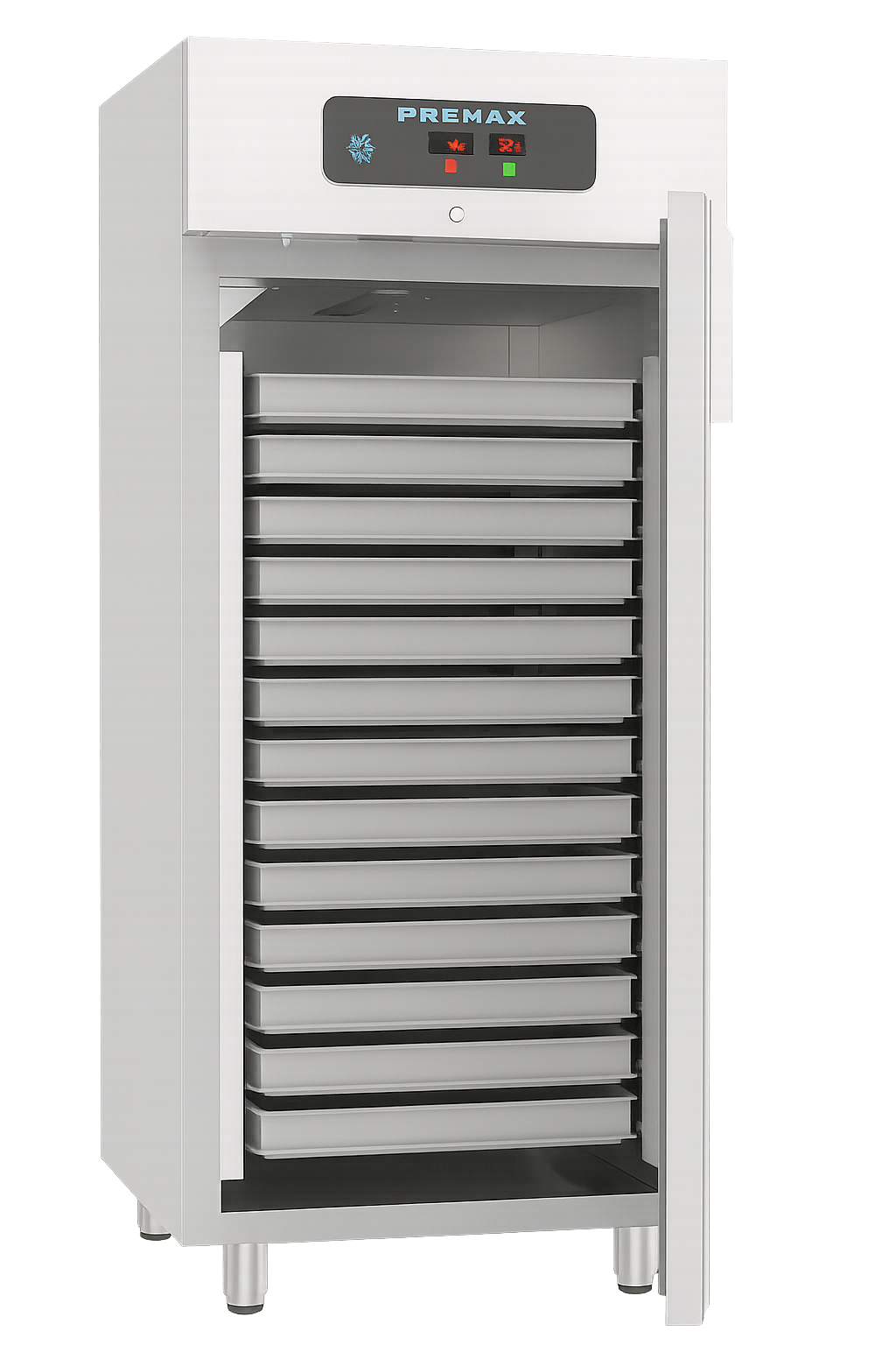 Frenox 82x92x208 cm. 56 Adet 40x60 Tepsi Kapasiteli Dik Tip Derin Dondurucu VL8-P-R290