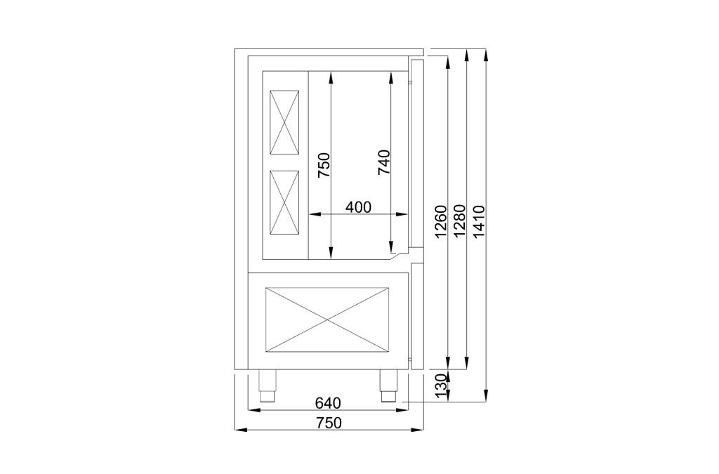 Frenox VBL10 Blast Freezer Şok Dondurucu, GN1/1 - 10 Tepsili