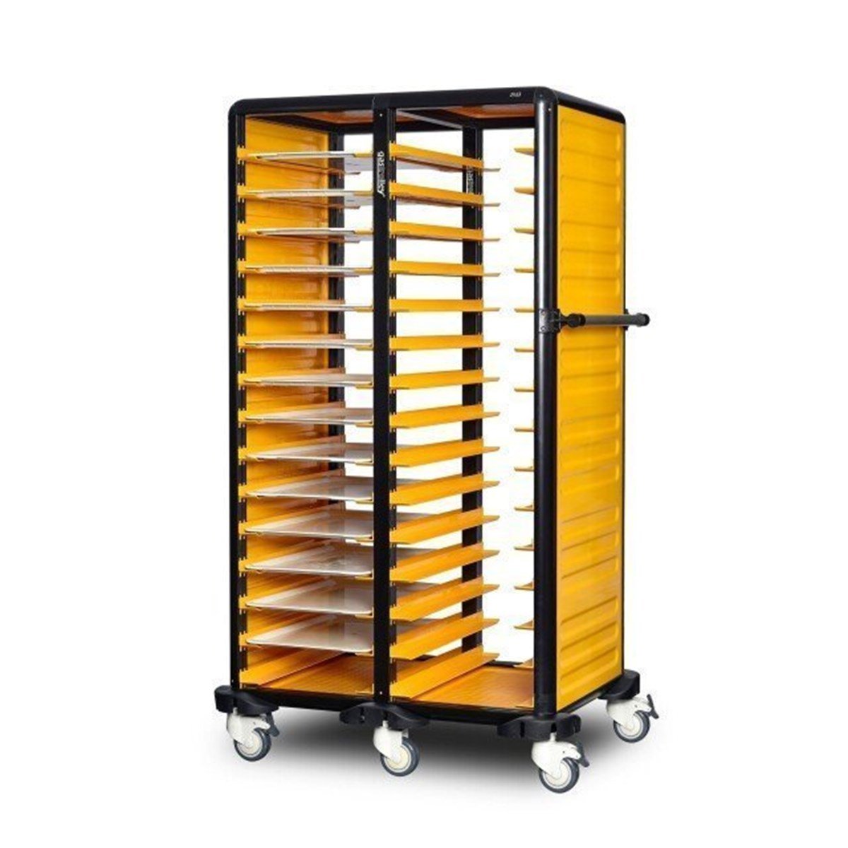 Gastrolley 150 İkili Gastronom Küvet Taşıma Arabası, 2 Yanı Kapalı, 93x71x174 cm