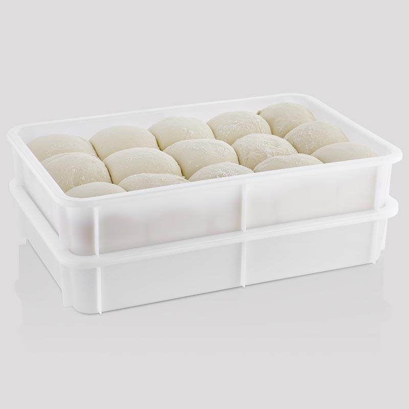 GastroPlast GPH-75/2 Polipropilen Pizza Hamur Teknesi, 400x300x75 mm