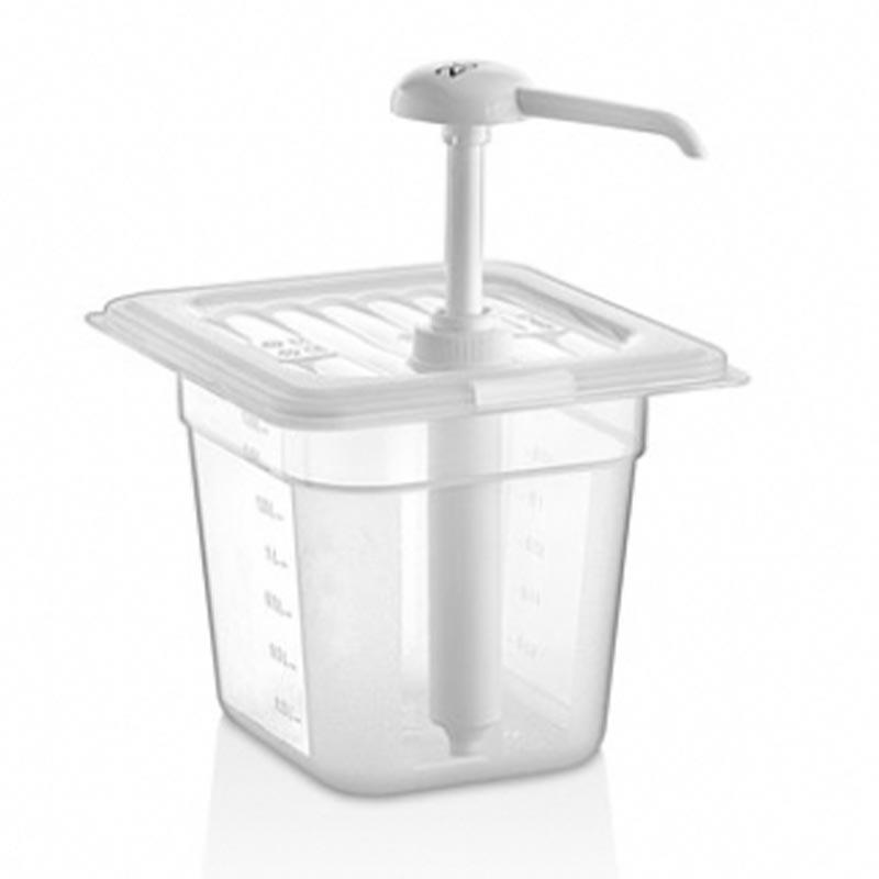 GastroPlast Plastik Hardal Dispenseri, 2 L, Şeffaf