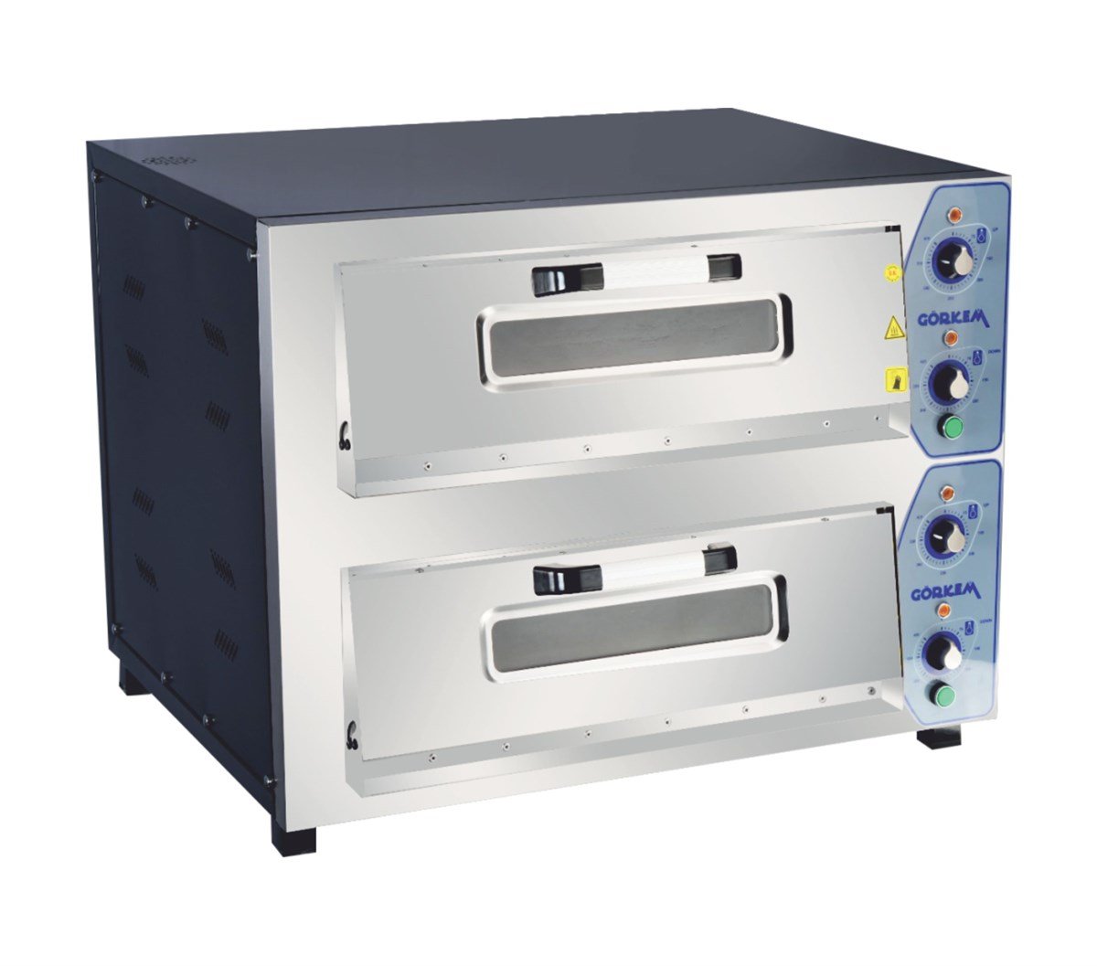 Görkem 62*62 Çift Katlı Pizza Fırını Elektrikli 30*8 Pizza 