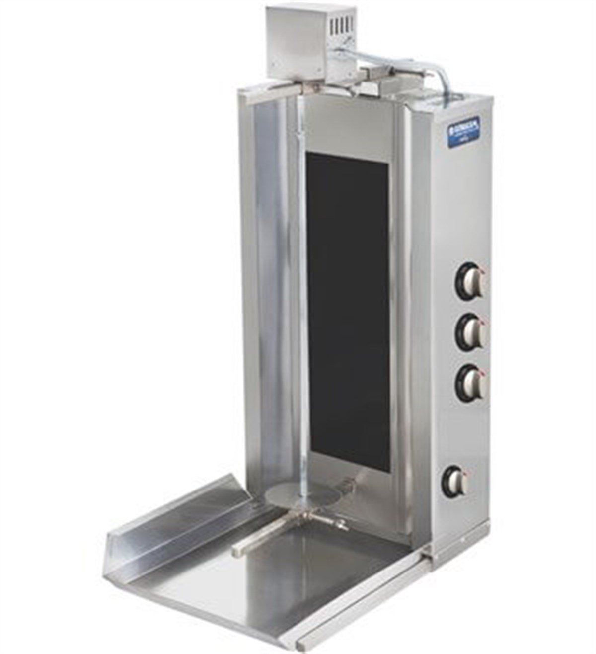 Görkem Döner Ocağı Üstten Motorlu 3'Lü Elektrikli Camlı 56x66x100 cm
