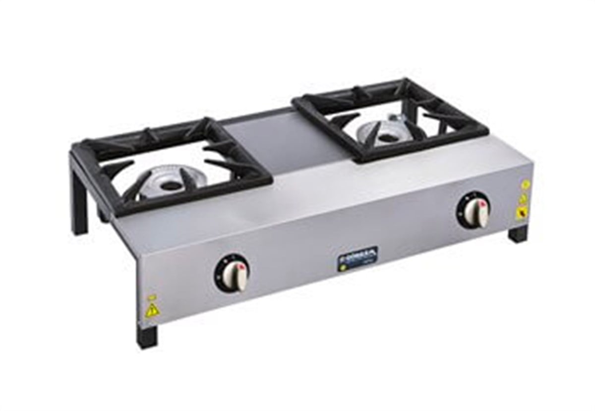 Görkem Kısa Ayak Lokanta Ocağı İkili Doğalgaz/Tüplü 86x47x23 cm
