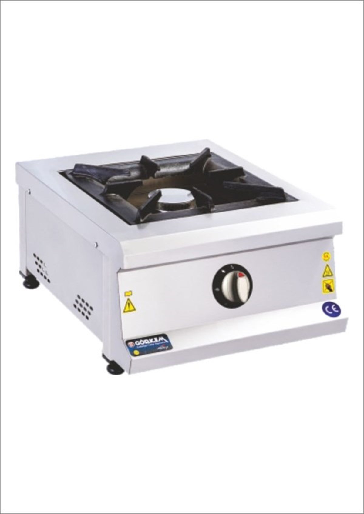 Görkem Set Üstü Ocak 1'Li Profesyonel Doğalgaz/Tüplü 50x60x30 cm