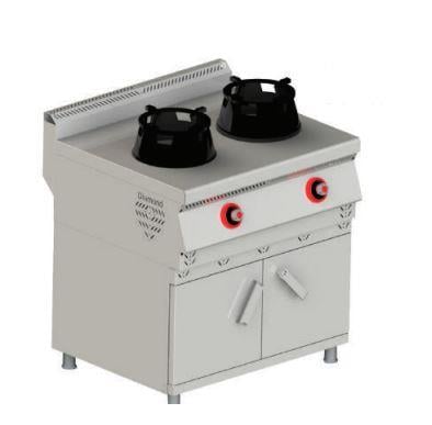 Himaksan Dolaplı Gazlı Wok Ocak 2 li, 80*70*85 cm
