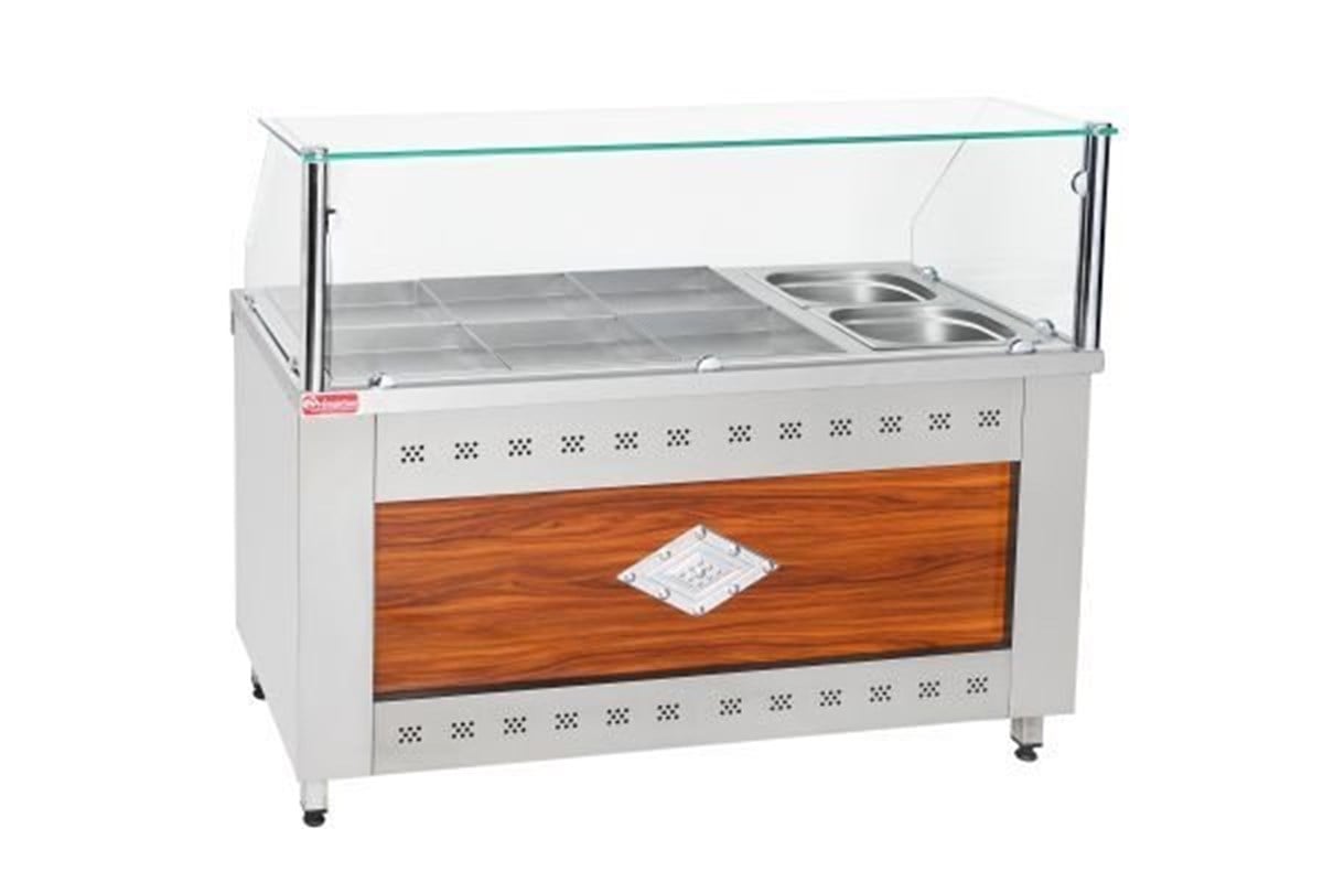 Himaksan Yemek Isıtma Tezgahı Elektrikli 6+2 Sıcak Benmari