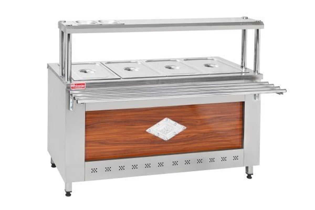 Himaksan Yemek Isıtma Tezgahı Elektrikli 4 Sıcak Benmari