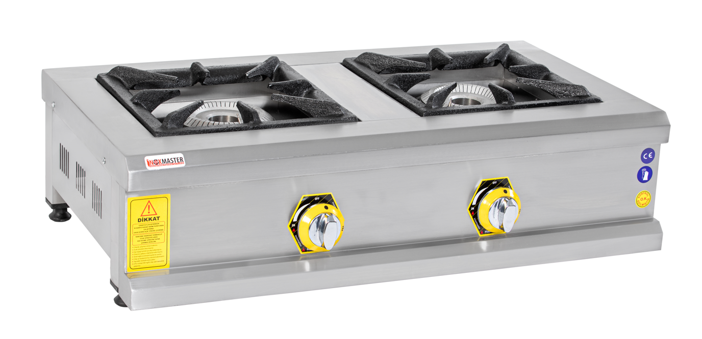 İnoxmaster 2'li Set Üstü Ocak, Doğalgazlı / LPG, 100x50x25 cm