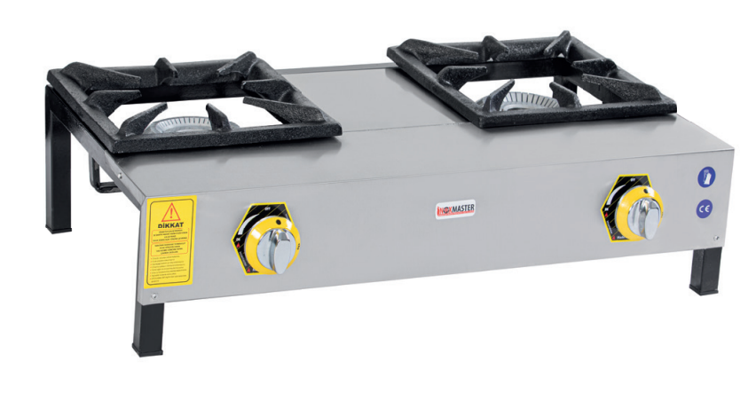 İnoxmaster Tekli Kısa Lokanta Ocağı, Doğalgaz / Lpg, 86X45X25 cm