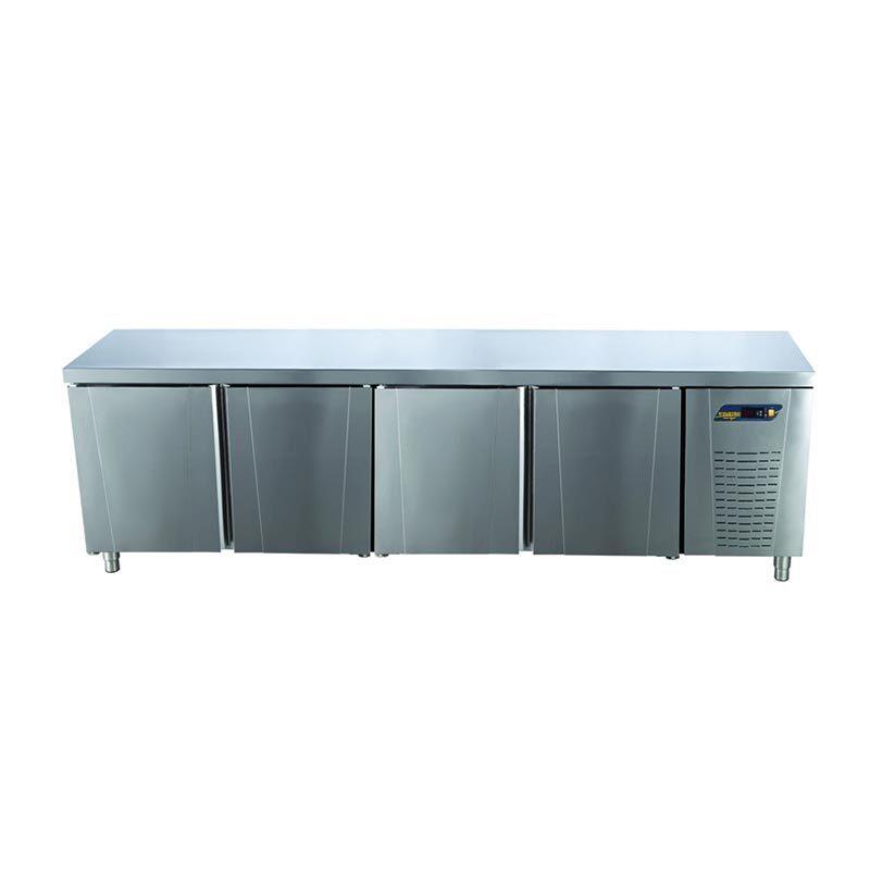 Ndustrio TNG-74-WOBS Tezgah Tip Gastronorm Derin Dondurucu, Sırtsız, 4 Kapılı