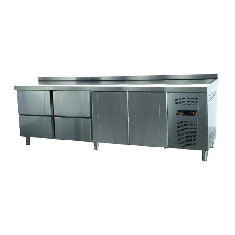 Ndustrio TNS-64-6D Tezgah Tip Snack Derin Dondurucu, 6 Çekmeceli 1 Kapılı