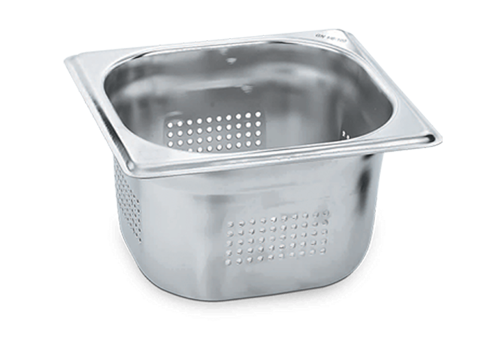 Net Çelik GN 1/2 - 20 cm Delikli Gastronom Küvet (35.4 X 32.5 cm) 12.5 lt  