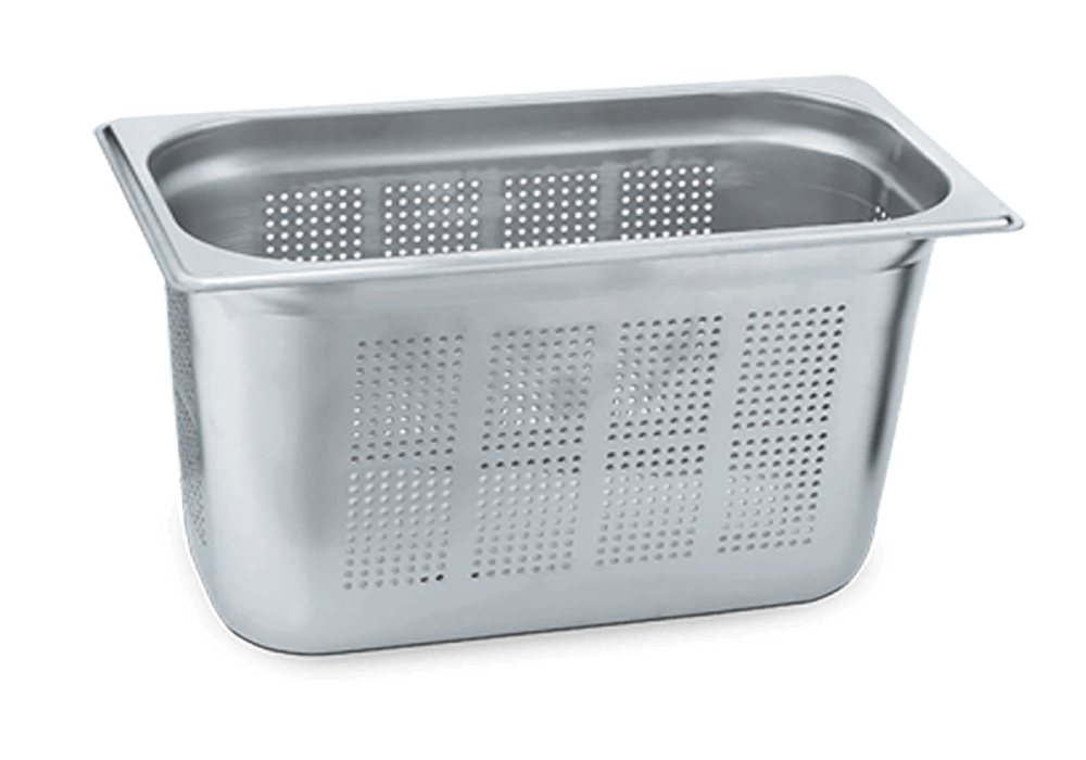 Net Çelik GN 1/3 - 20 cm Delikli Gastronom Küvet (32.5 X 17.6 cm) 7.8 lt  