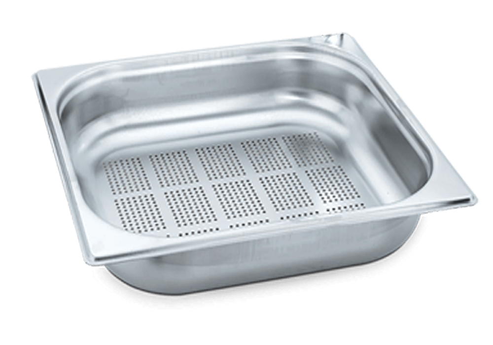 Net Çelik GN 2/3 - 20 cm Delikli Gastronom Küvet (35.4 X 32.5 cm) 18 lt  