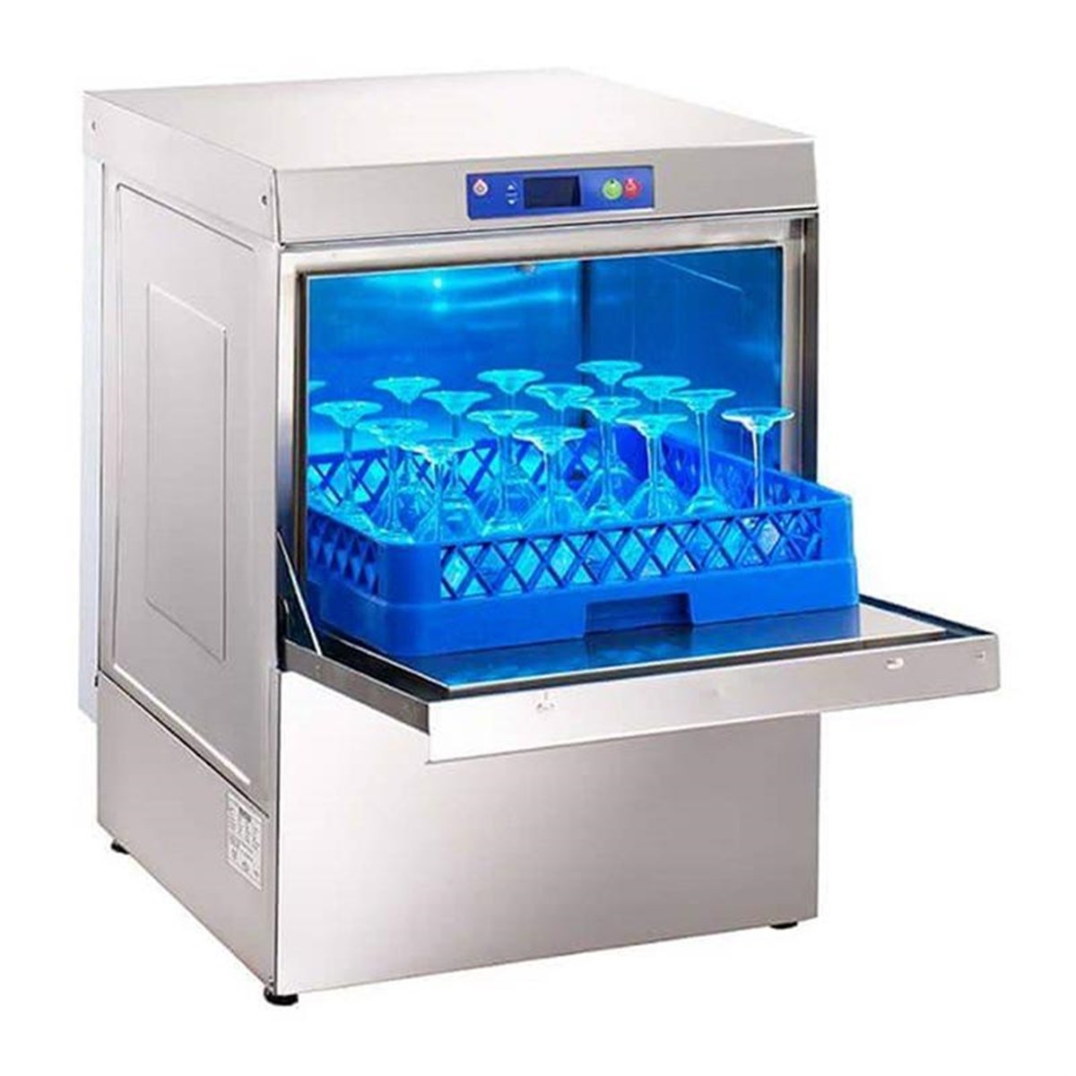 Öztiryakiler OBY 500 Dijital Bulaşık Yıkama Makinesi, 50x50 cm Sepetli, Tahliye Pompalı