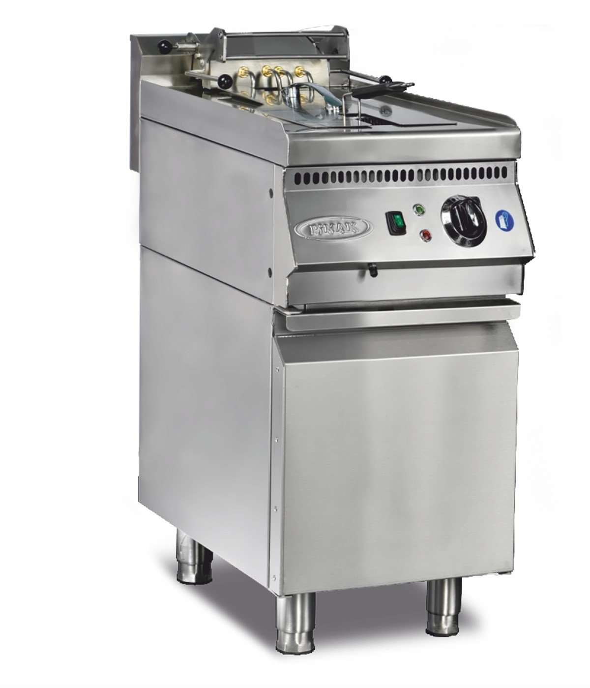 Pimak 24 Litre Gazlı Fritöz, Alt Dolaplı, 40×90×85 Cm