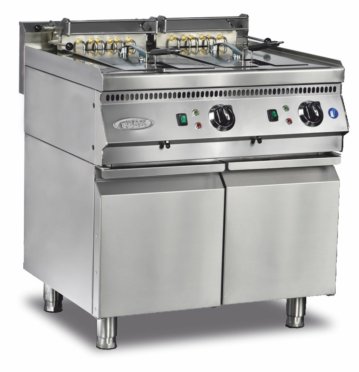 Pimak Elektrikli Fritöz, 24+24 Litre Alt Dolaplı, 80×90×85 Cm, 90S-M062E