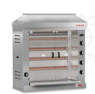 Pimak Radyanlı Piliç Çevirme Makinesi, Gazlı/Tüplü, 24 Piliç Kapasiteli