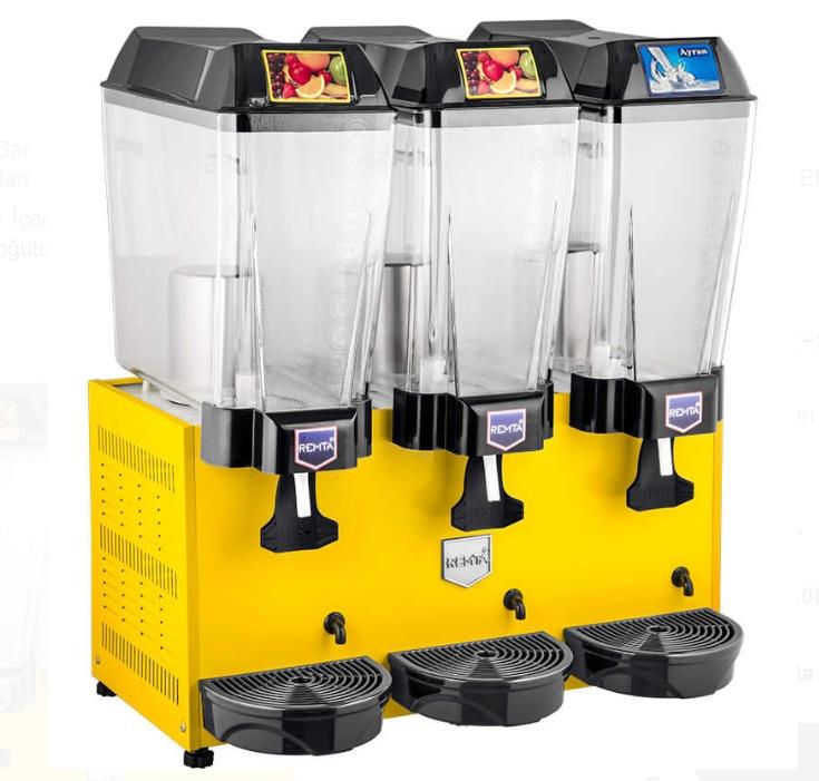 Remta 3 x 20 Lt. Üçlü Şerbet + Şerbet + Ayran Soğutucu ST17
