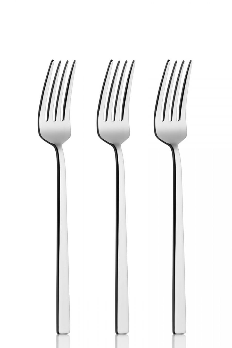 Rollers Mercan Tatlı Çatalı 12'li Takım, 304 Kalite, 2,5 mm