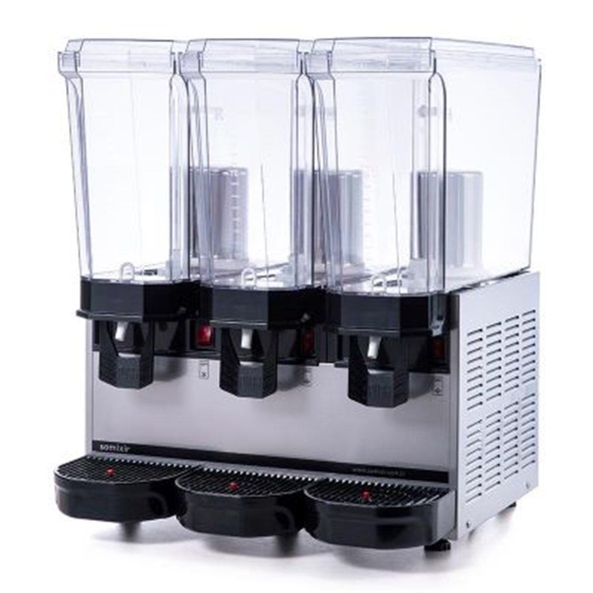 Samixir Klasik Triple Soğuk İçecek Dispenseri, 20+20+20 L, Fıskiyeli, Inox