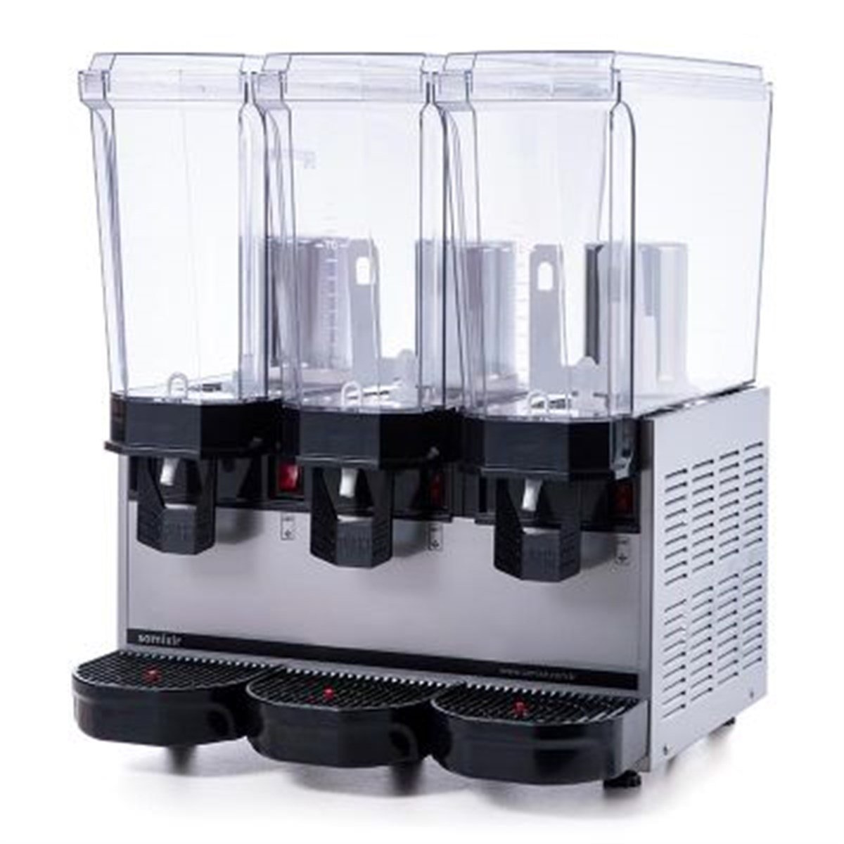 Samixir Klasik Triple Soğuk İçecek Dispenseri, 20+20+20 L, 1 Fıskiyeli 2 Karıştırıcılı, Inox