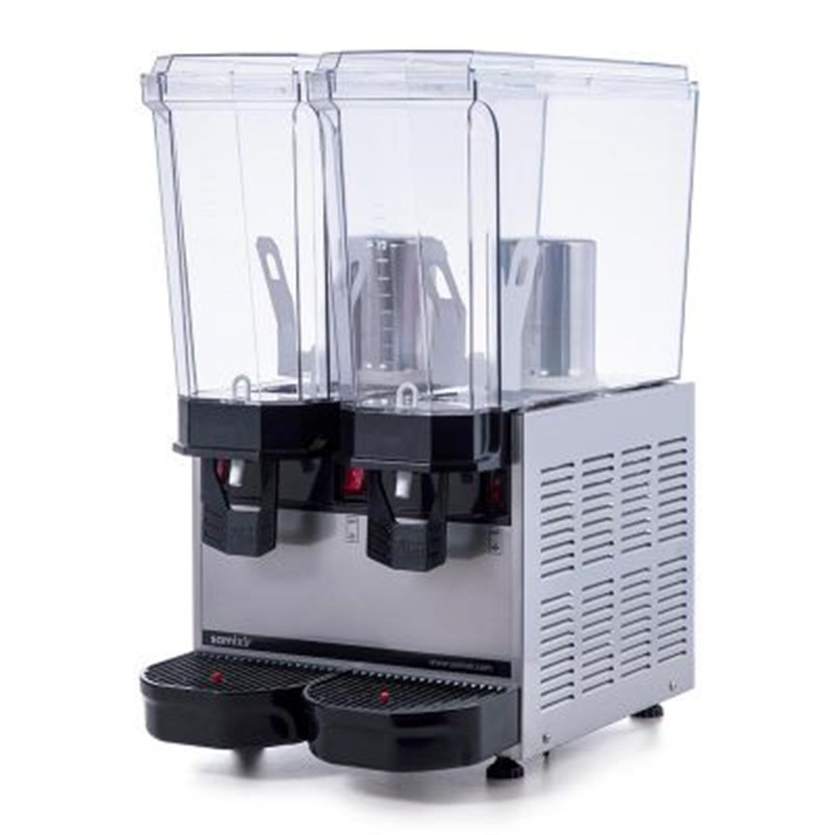 Samixir Klasik Twin Soğuk İçecek Dispenseri, 20+20 L, Karıştırıcılı, Inox