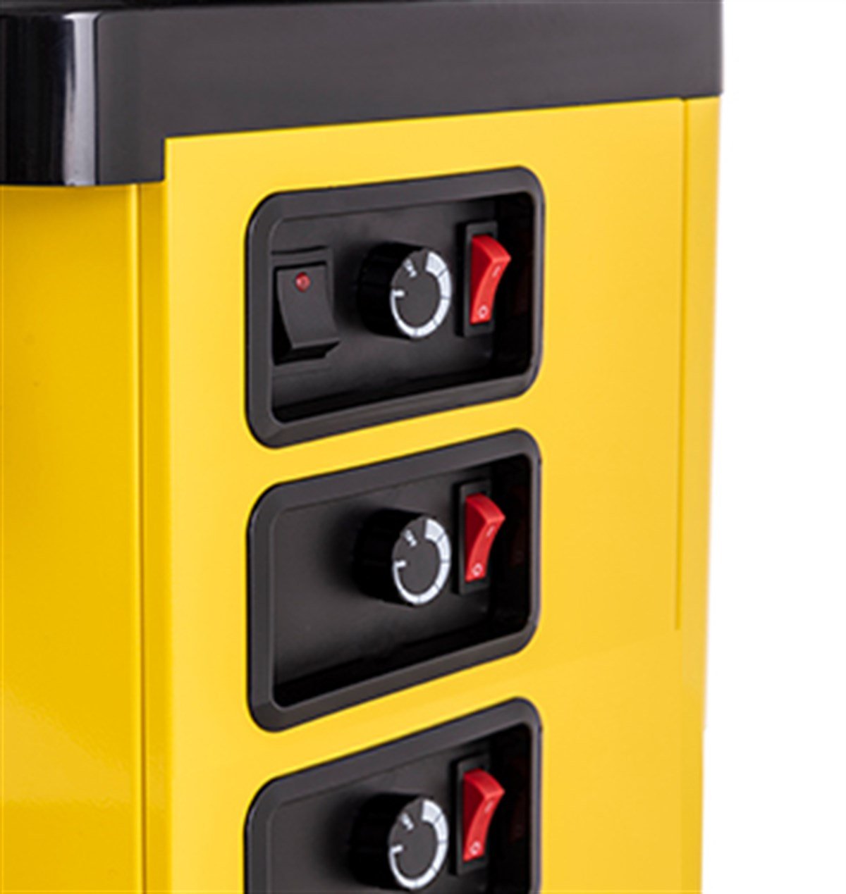 Samixir M10 Triple Panoramik Soğuk İçecek Dispenseri, 10+10+10 L, Sarı