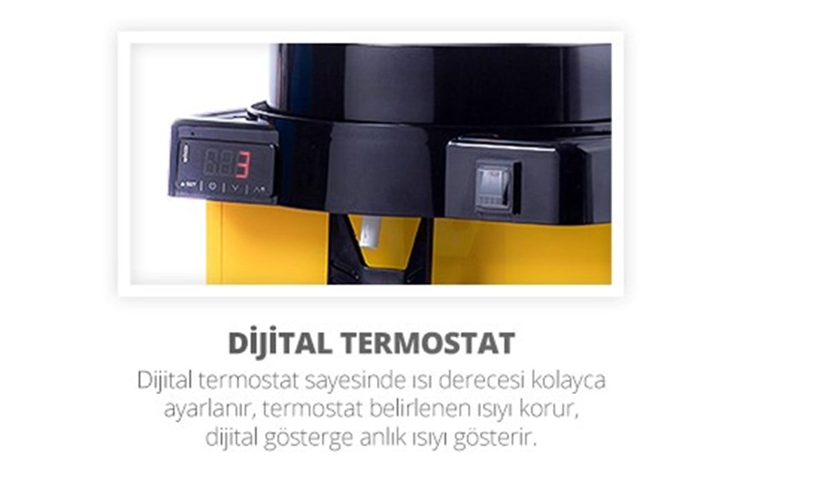 Samixir M22 Panoramik Soğuk İçecek Dispenseri, 22 L, Dijital, Sarı