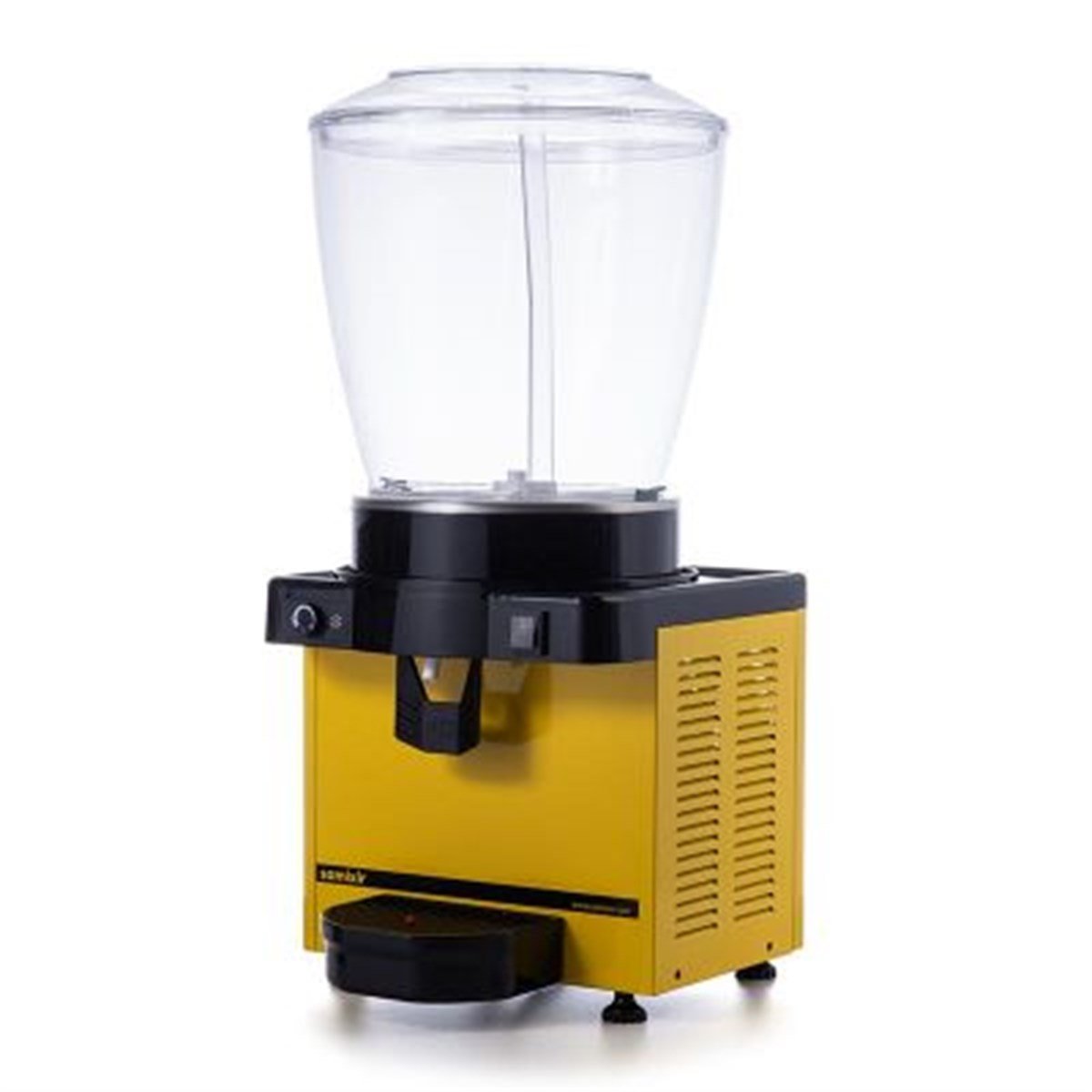 Samixir S22 Fıskiyeli Soğuk İçecek Dispenseri, 22 L, Panoramik, Analog, Sarı