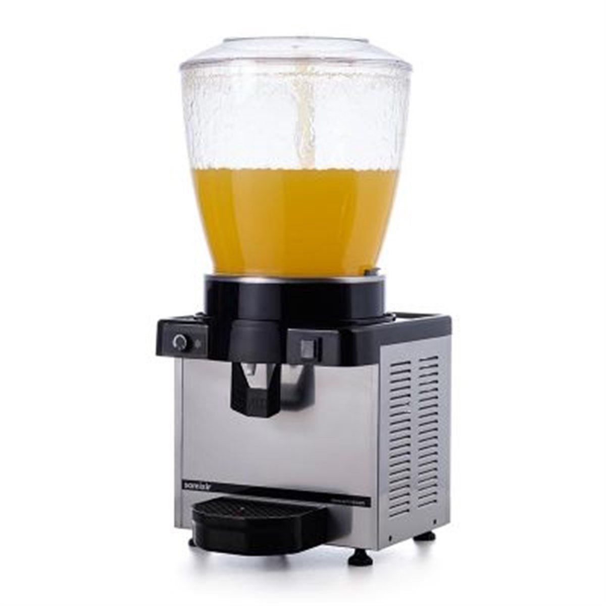 Samixir S22 Fıskiyeli Soğuk İçecek Dispenseri, 22 L, Panoramik, Analog, Inox