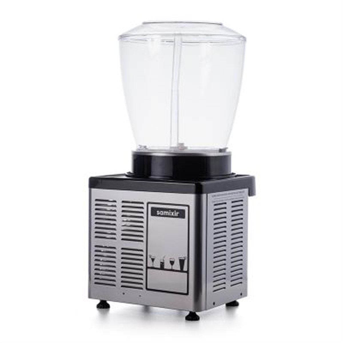 Samixir S22 Fıskiyeli Soğuk İçecek Dispenseri, 22 L, Panoramik, Analog, Inox