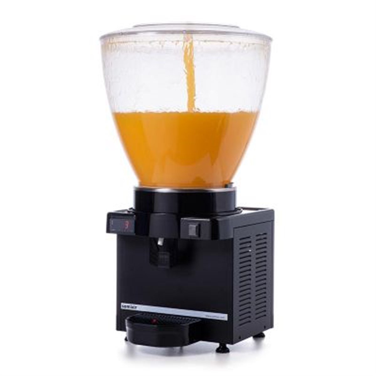 Samixir S40 Fıskiyeli Soğuk İçecek Dispenseri, 40 L, Panoramik, Dijital, Siyah