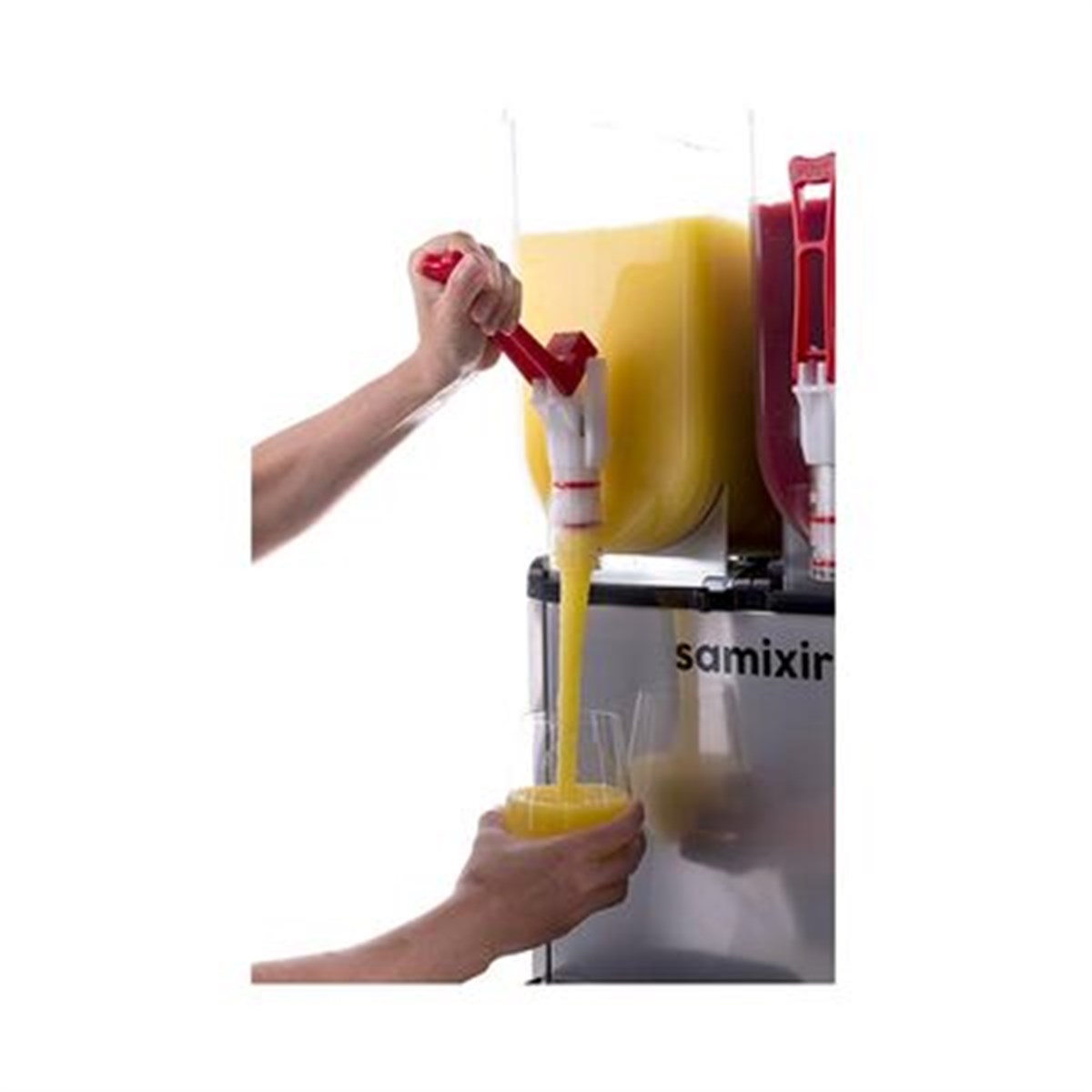 Samixir Slush Twin Granita ve Meyve Suyu Dispenseri, 12+12 L, Inox