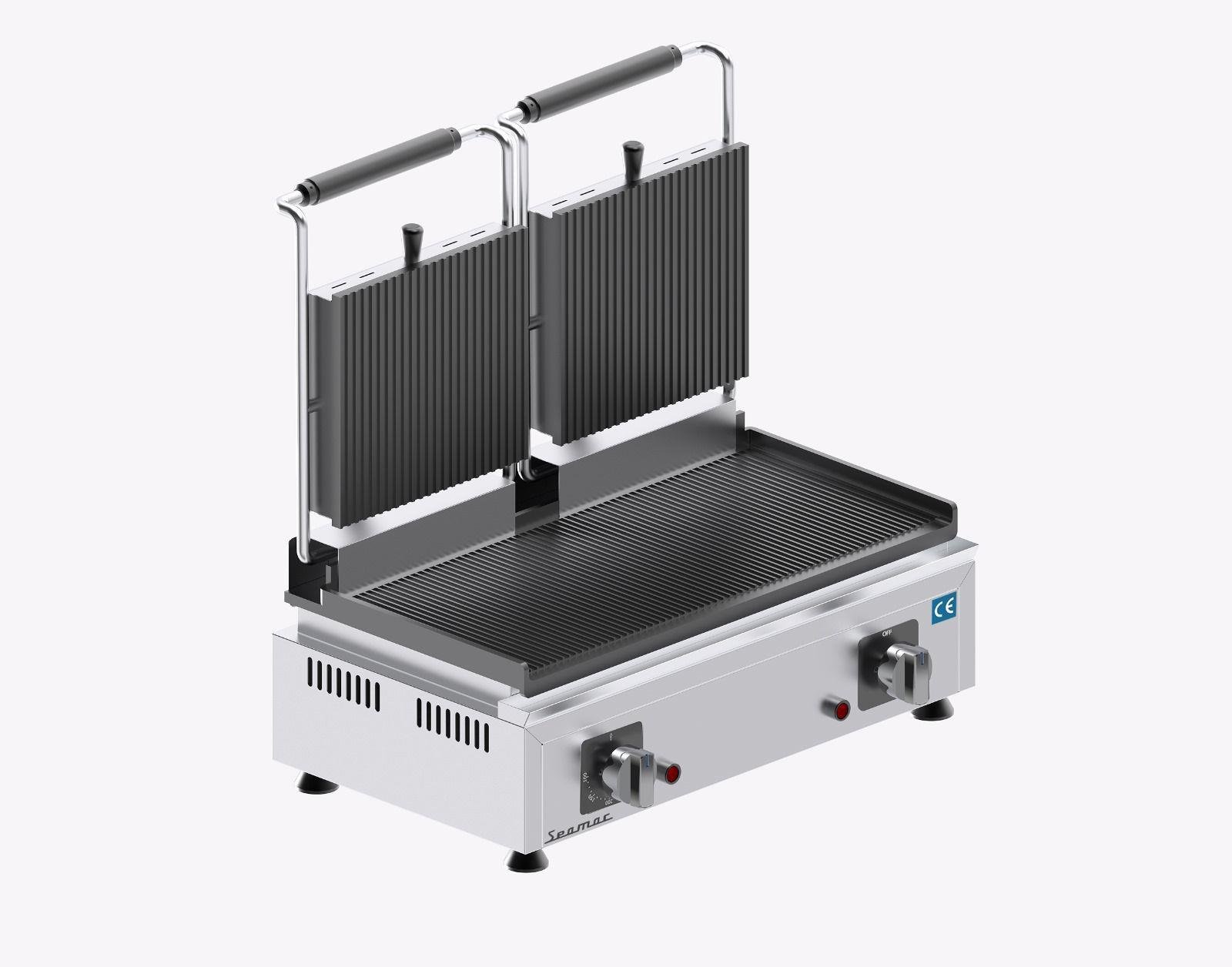 Seamac 8+8 Dilim Sanayi Tip Tost Makinesi, Çit Kapaklı, Elektrikli