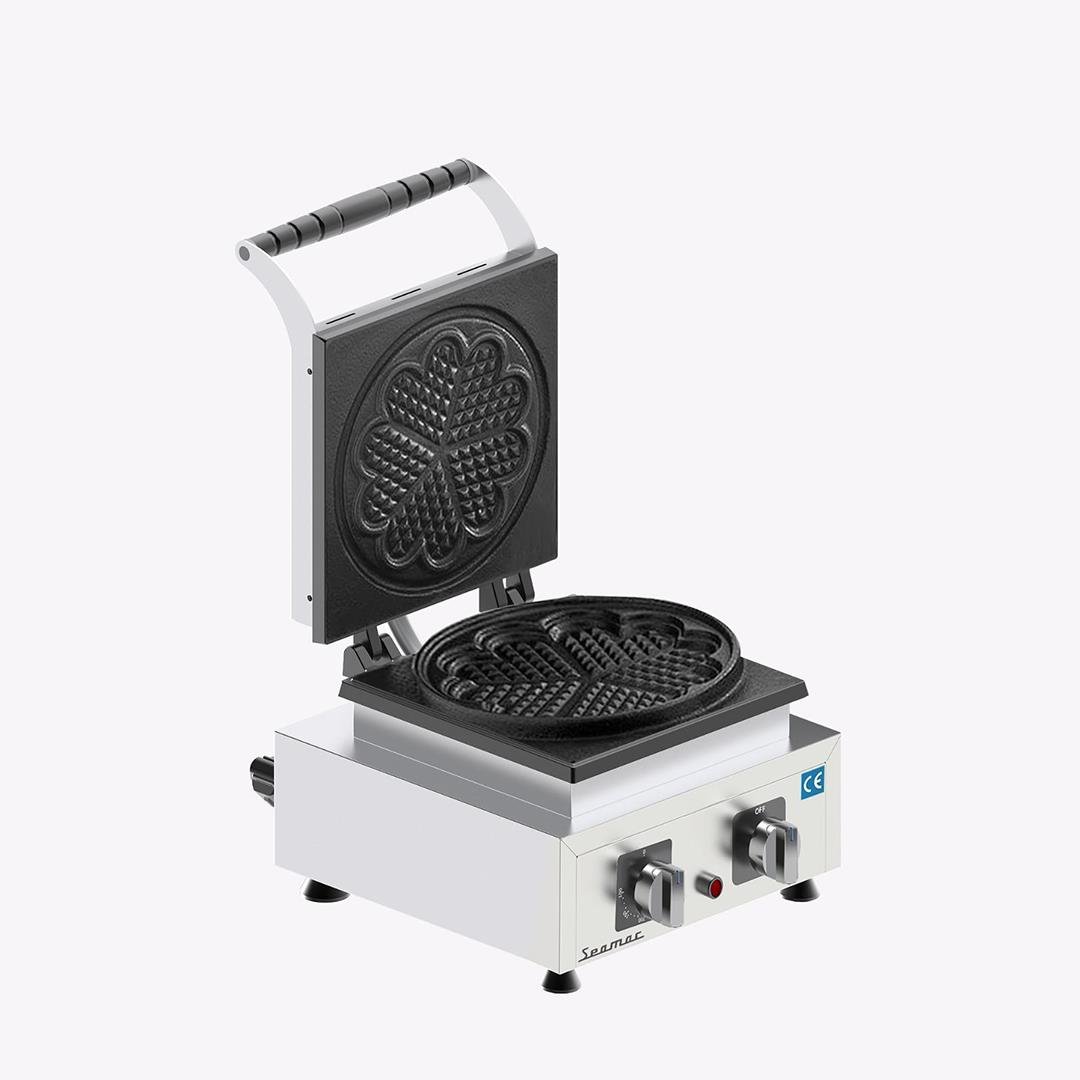 Seamac Büyük Çiçek Model Tekli Waffle Makinesi 